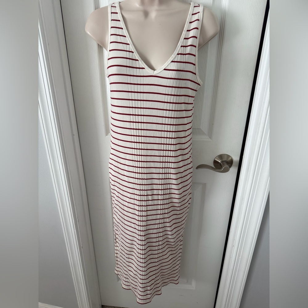 Banana Republic Striped Sleeveless Casual Dress in size small petite NWOT